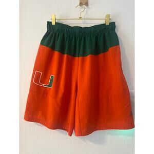 University of Miami hurricanes dry fit shorts Sz L